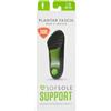 Sof Sole Plantare FASCIA Supporto 3/4 di lunghezza Gel Shoe Insert, nero, 7-13