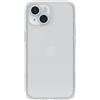 OtterBox Custodia Symmetry Clear per iPhone 15, iPhone 14 e iPhone 13, trasparente, ultra elegante, compatibile con ricarica wireless, bordi rialzati per proteggere fotocamera e schermo