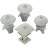 4 Pcs Pagoda Di Arenaria Statue in Miniatura Statua Giapponese Ornamento Tavolo