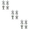 4 Pcs Pagoda Di Arenaria Statue in Miniatura Statua Giapponese Ornamento Tavolo