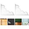 8 Pcs Decalcomanie Decorative Angolari Rimovibili Per Mobili Da Parete