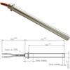 UNIVERSALE Resistenza Candeletta Stufa a Pellet 12,5mm 350W 170mm EDILKAMIN PALAZZETTI