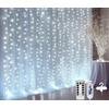 aglow.it Luci di natale tenda viola Luminosa Usb Telecomando 100Led tubo natalizio tubo