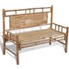 vidaXL Panchina da Giardino 120 cm in Bambù