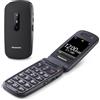 Panasonic KX-TU446EXB 2G, Cellulare per anziani, Compatibile con Apparecchi Acus