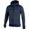 Joma Berna Giacca Leggera Blu Giubbotto Sportivo Calcio Padel Allenamento