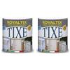 TIXE 615602 Royaltix Smalto Uretanico all'Acqua, Vernice, Bianco Opaco, 750 ml (Confezione da 2)