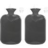 Fashy 2 L Single Ribbed Hot Water Bottle (Confezione da 2)