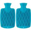 Fashy 6404 59 Aqua - Borsa dell'acqua calda, 0,8 l, con superficie 3D (Confezione da 2)