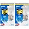 Raid Liquido Elettrico Ricarica, Antizanzare Comuni e Tigre, Inodore, 1 Confezione Da 2 Ricarica da 36ml, 60 Notti