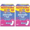 LINES INTERVALLO COTTON SOFT, proteggislip disteso, salvaslip per piccole perdite, delicato come cotone, traspirante, neutralizza odore (Confezione da 2)