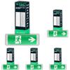 V-TAC Lampada LED Uscita di Emergenza 3W per Soffitto e Parete - Luce LED Uscita di Emergenza con Batteria - Autonomia 3 Ore - IP65 - Luce Via di Fuga - Exit - 4 Segnalazioni Incluse - 4000K