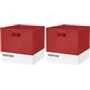 osama home PANTONE Scatola Porta Oggetti Multiuso per Cubo Contenitore Giochi Bambini e Organizer Armadio Salvaspazio, Cesto Portaoggetti Pieghevole anche per Librerie, Cesta Giochi Bambini 32,5x32,5x32,5 cm