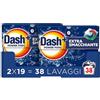 Dash Power Pods + Extra Smacchiante, Detersivo In Capsule, 19 Lavaggi, Rimuove Anche Le Macchie Secche Da 7 Giorni, Per Una Pulizia Impeccabile (Confezione da 2)