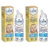 CARE for You, Spray Nasale Isotonico Baby - Spray Nasale Bambini, Soluzione Isotonica, Pulizia Quotidiana del Naso, Indicato per Bambini e Neonati, 2+ Mesi, 100 ml (Confezione da 2)