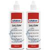 Salisin Schalcon - Risciacquo ed Idratazione delle Lenti a Contatto di ogni tipo. Soluzione Salina - Travel Pack 100 ml (Confezione da 2)