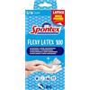 Spontex Guanti in Lattice Flexy Latex x 100 Mapa, Guanti in Lattice, Monouso, 100 Pezzi, Taglia S/M (Confezione da 5)