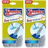 Spontex Easy Max+ - Ricarica per mocio Piatto in Microfibra, Confezione da 2, 1 ricambio