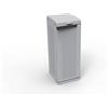 Terry - Ecocab 1, Armadietto per la Raccolta Differenziata, Pattumiera da Interno ed Esterno, in Plastica, Grigio, 34,5x39x88,7