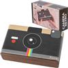 Fisura - Porta gioielli in legno "macchina fotografica retro". Organizzatore per donna. Scatola per orecchini, anelli, bracciali e collane. Idea regalo. 16,6 cm x 9,8 cm x 5 cm