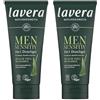 lavera Men Sensitiv - Gel doccia 3 in 1, rinfrescante e tonificante, per pelli sensibili, bambù biologico e aloe vera biologica, vegano, cosmetici naturali, 200 ml (Confezione da 2)