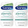 SANEX - Gel doccia idratante Zero% - Tutti i tipi di pelle - Gel doccia - 725 ml (Confezione da 2)