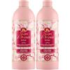 Tesori d'Oriente - Bagno Crema Ikigai dalle Note Floreali, Bagnoschiuma con Fiori di Ciliegio e Acqua di Riso, Dona alla Pelle una Sensazione di Puro Benessere, 500ml (Confezione da 2)
