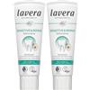 lavera Dentifricio Sensitive & Repair - per denti sensibili - Protezione 24 ore - Camomilla biologica & Floride di sodio - Vegano - Cosmetici naturali - 75 ml (Confezione da 2)