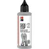 Marabu 17220106078 - Sock Stop, 90 ml, Colore Grigio Antiscivolo a Base d'Acqua (Senza Lattice), per Tessuti, Tenuta sicura su Pavimenti Lisci, Facile da Usare dalla Bottiglia