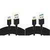 Green Cell Cavo USB-A - USB-C Tipo C 1.2m con illuminazione a LED Cavo di ricarica nero Compatibile con Samsung Galaxy S23 S22 S21 S20 Ultra S10 S9 S8+ | Note 20 10 9 8 | Telefoni Android