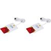 CeO-Tech LINK LKCARD02 LETTORE SMART CARD USB 2.0, Bianco (Confezione da 2)