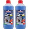 Rhütten Liquido Radiatori Puro, Liquido Permanente Tradizionale Blu a Base Glicolica, Concentrato, Da Diluire, 1L (Confezione da 2)