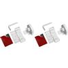 GARDINIA EASYFIX Set di fissaggio e adesivo EF-1 per tende a rullo, Supporto di fissaggio o adesivo sul telaio della finestra, Montaggio senza forare, Campo di regolazione: 3-25 mm, Plastica, Bianco