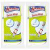 SPONTEX - Ricarica Twist Mop - Ricarica frange in microfibra per scopa a frange Twist Mop - 1 ricarica (Confezione da 2)
