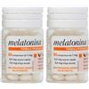 vemedia Melatonina Dispert, Riposo Migliore, Per Prendere Sonno Più In Fretta, A Base Di Melatonina E Arricchito Con Vitamine, color Bianco, 60 Unità (Confezione da 2)
