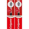 COLGATE - Spazzolino da denti manuale Max White Ultra - Fili infusi con carbone - Progettato per rimuovere le macchie superficiali (Confezione da 2)