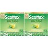 Scottex Balsam Fazzoletti di Carta Morbidi e Delicati, Con Aloe Vera, Calendula e Vitamina E, Dermatologicamente Testati, 48 Pacchetti (2 x 24)