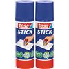 Tesa Colla Stick Promo - Colla Attacca e Stacca per Carta e Cartone - senza Solventi Ed Ecologica - 1 x 40 g (Confezione da 2)