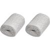 Glorex 6 9502 45 - Benda di Gesso Keratex, 8 cm x 3 m, Tessuto da Modellare Delicato sulla Pelle, per lavori di Artigianato e modellazione, per Maschere e Impronte di pancione (Confezione da 2)