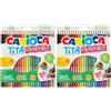 CARIOCA Matite Cancellabili TITA - 24 Pz (Confezione da 2)