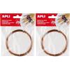 Apli 946050 - Filo colore rame 1.5mm 5 m (Confezione da 2)