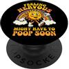 Funny Irritable Bowel Syndrome IBS Warri Sensazione di nervosismo dover fare la cacca, sindrome dell'intestino irritabile IBS PopSockets PopGrip Adesivo