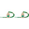 Paradise Scents PER80140 Deodoranti per Auto, Verde (Confezione da 2)