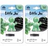 Rhütten Deo Little Joe Fresh Mint, Deodorante per Auto Solido, Pupazzetto Profumato, Clip per Griglia Aria, Verdino, Profumo Menta Fresca (Confezione da 2)