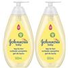 Johnson's Baby Top-to-Toe 3 in 1 Bagno dalla Testa ai Piedi 2 x 500 ml | Bagnoschiuma, shampoo e detergente 3in1, Per viso, corpo e capelli, Idratante, Per pelle delicata di neonati e bambini