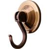 NL HOME Power Lock, set di 4 ganci a ventosa, resistente e resiste a lungo, ognuna con capacità 9,1 kilogram, ganci a ventosa per doccia/per asciugamani, by Lynnwang design Bronze