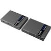PremiumCord Extender KVM HDMI 2.0 Ultra HD Fino a 70 m con Trasmissione USB Tramite Cavo Patch Cat6/Cat6a/Cat7, alloggiamento in Metallo, Compatibile con 4Kx2K @ 60Hz