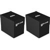 Ultimate Guard Deck Case 133+ Taglia standard Nero (Confezione da 2)