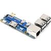 Adattatore Da Raspberry Pi Zero a Pi 3 Model B/B+, Integrata 4-CH USB Porta, 100