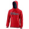 Wilson CHI SCRIPT PO HOODY, Felpa da uomo, Cotone, Rosso (Wilson Red), Taglia XXL, WRA791103XX